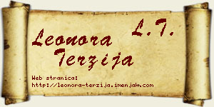 Leonora Terzija vizit kartica